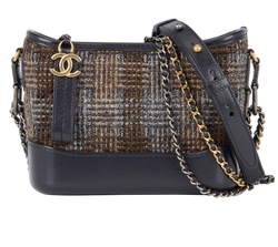 Small Gabrielle, Leather/Tweed, Grey, 28688832(2019), 3*
